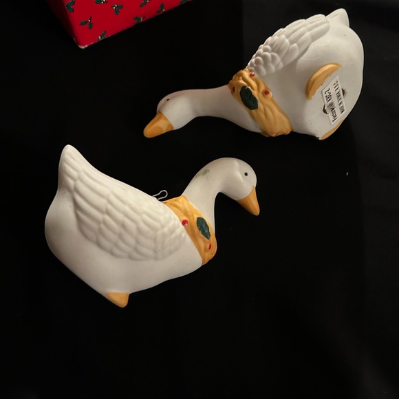 VTG 80s Set of 2 Christmas Geese in original box. By Christmas around the world - Picture 4 of 10